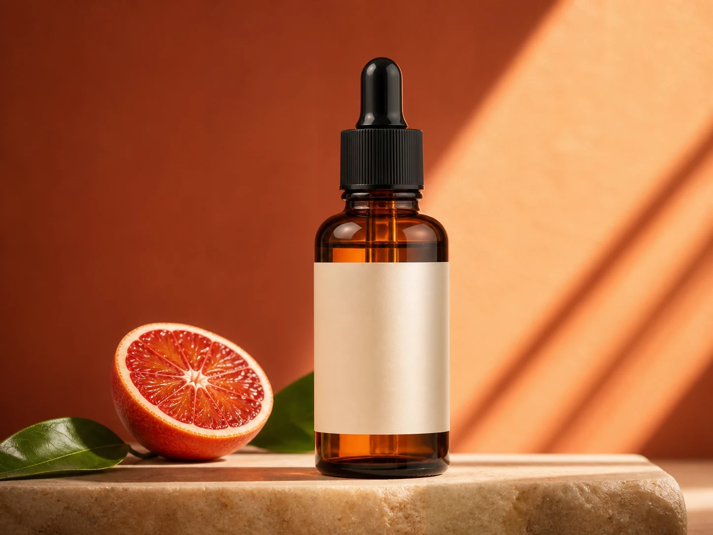 Vitamin C serum with refined blood orange and citrus leaf accents