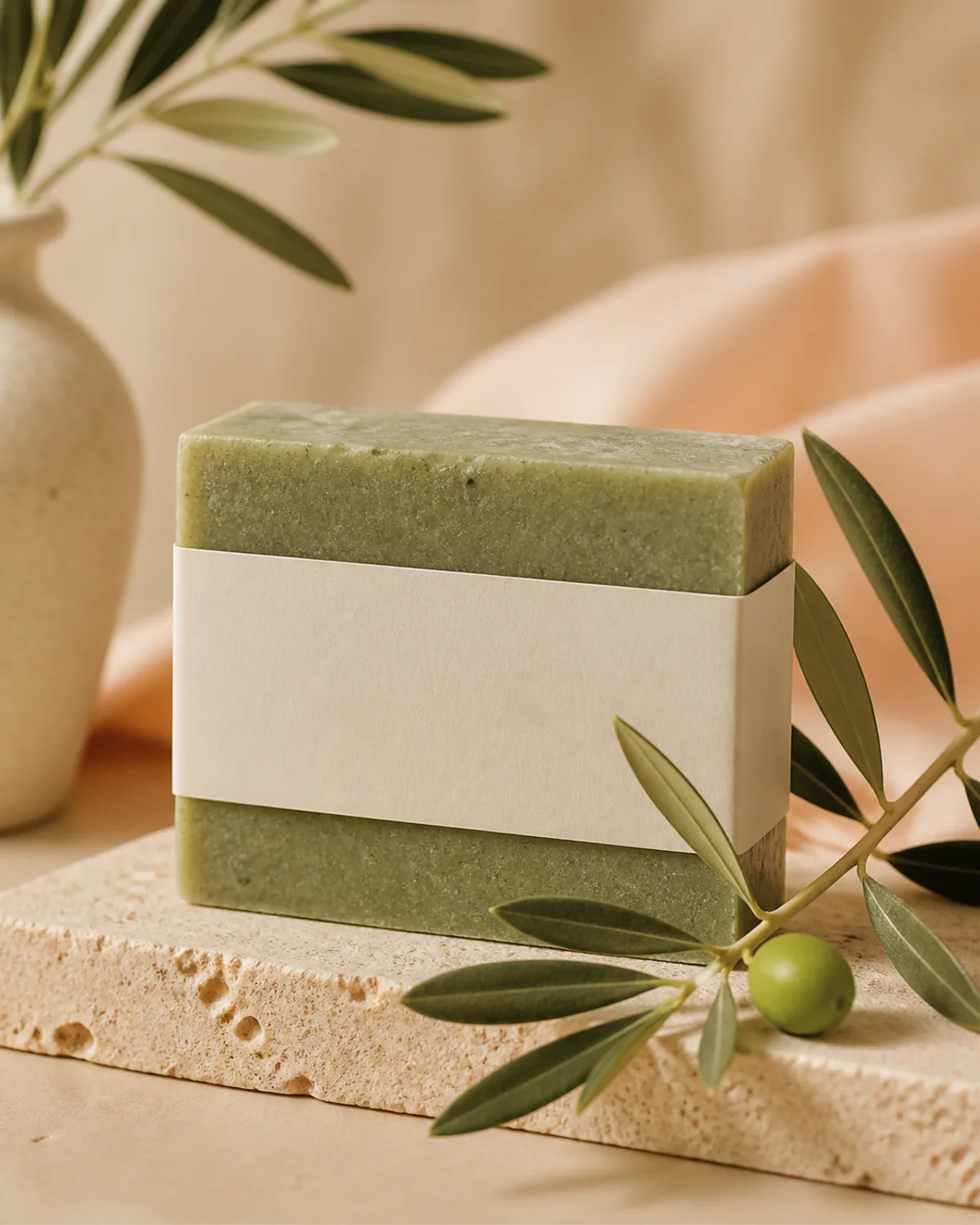 Unbranded Botanical cleansing bar product concept