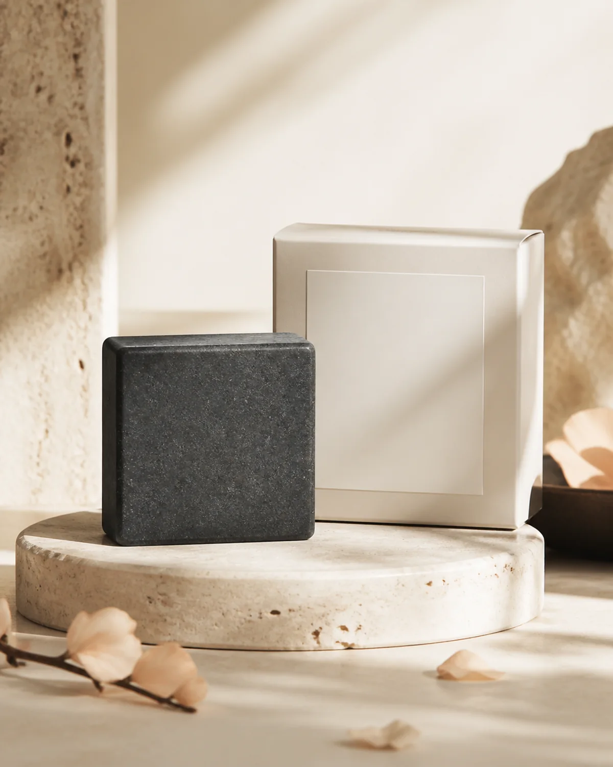 Unbranded Charcoal cleansing bar product concept