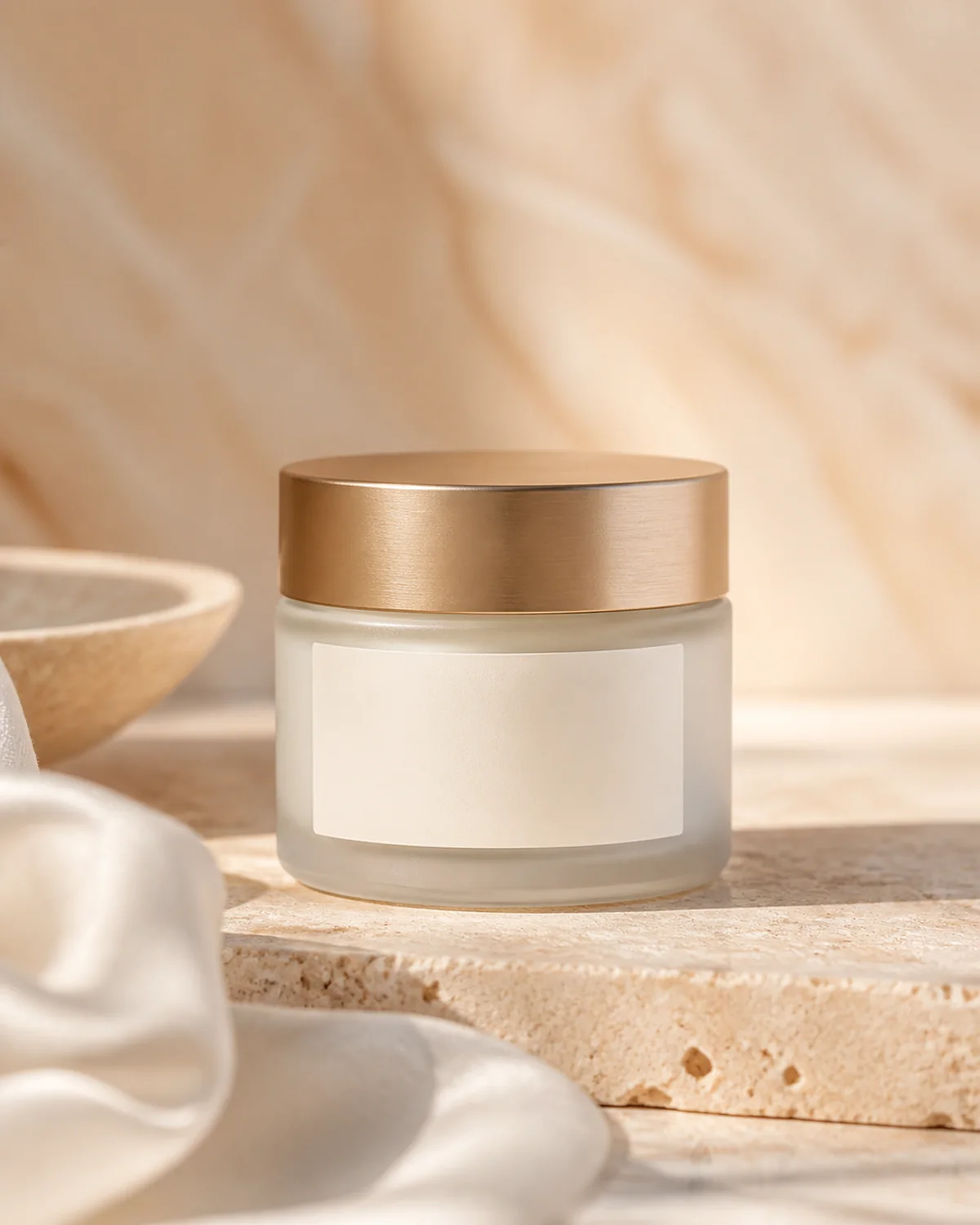 Unbranded private label vitamin C face cream jar